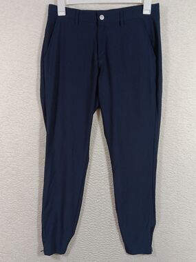 Primo Pants Mens 32 Navy Blue Performance Joggers Golf Zip Leg Athleisure